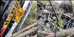Truck fell into a ditch in Dehradun Vikasnagar