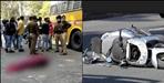 Roadways hit Scooty in Haridwar Beldi village