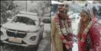 Bride-Groom Walk 21 Km With Baraat in Gairsain Snowfall