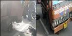 Nainital Tyre of truck broken in road
