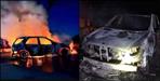 Mercedes car catches fire at Maggi Point in Dehradun