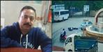 Truck hit Scooty in Haldwani