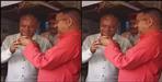 Kishore Upadhyay offered tea to the chaiwala