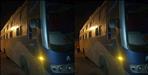 Emergency door of a moving bus overturned