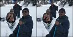 Truck driver stuck in the snow