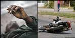 Truck hit bike in Nanakmatta