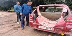 Elephant damaged car in Haldwani Kaladhungi