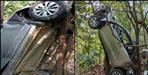 Haryana tourists car fell into a ditch in Nainital