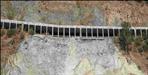 Landslide behind the tunnel in Gangotri Highway
