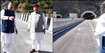 CM Dhami Inspects New Bridge and Tunnel Project in Rudraprayag