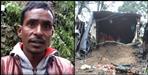 Home collapsed after heavy rains in Mussoorie