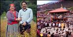 Sona sajwan wears traditional dress in bhed kauthig