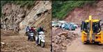 Landslide in Saknidhar on Rishikesh Badrinath Highway