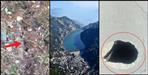 100 feet long crack at the foothills of Nainital Naina Peak