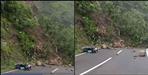Landslide video on Scooty in Tehri Garhwal