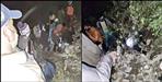 Car fell in a ditch near Pipalkoti of Chamoli
