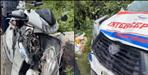 Interceptor vehicle hit a scooter Two Injured