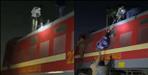 Video of young man climbing on the roof of the train in Harrawala went viral