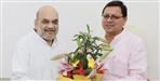 Pushkar Singh Dhami meets Amit in Delhi 24 june