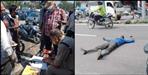 Driver lay down on the road to avoid challan in Dehradun