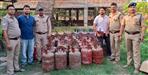 69 illegal LPG cylinders recovered from the ruins