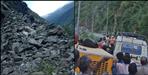 Landslide in Dharasu Uttarkashi contact cut off with Dehradun Rishikesh