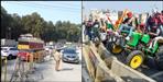 Ruckus occurred during tractor rally in Delhi, security tightened on the border of Uttarakhand