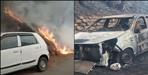 Forest Fire Reaches Residential Area in Chamoli Vehicle Burnt