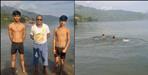 Trilok singh rawat rishabh and parsveer swimmers in tehri lake