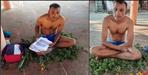 Manoj of Pithoragarh Bangapani dharna in Kotgari temple