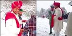 Baraat walked from Moriana Top to Bindal Koti in Snowfall