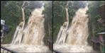 Heavy rains in Mussoorie Kempty Falls flooded
