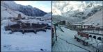 Snowfall in Kedarnath Dham