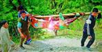 Villagers of bijnu walk 6 km to hospital for sick man