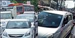 VIP Sticker car caused jam in Roorkee