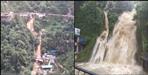 water level of Mussoorie kempty falls rises due to heavy rain
