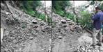 Landslide caused by rain in Nainital
