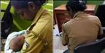 Female police officer ML Arya breastfed the child