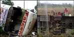 School bus fallen in road ramnagar uttarakhand