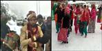 Wedding between snowfall in Uttarkashi