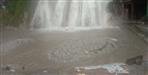 Danger of getting stones and debris in Kempty Falls
