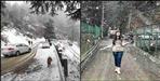 Seasons fourth snowfall in Dhanaulti Mussoorie
