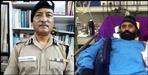 DGP Anil Raturi say thanks to SI Harjeet Singh by wears his nameplate
