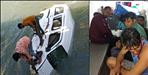 Car Breaks Railing Fell in Ganga Haridwar Police Saved 5 Lives