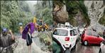 Heavy bolder fallen in haldwani almora highway