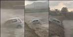 Car washed away in rain drain in Vikasnagar