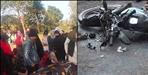 truck hit bike in haridwar husband wife death