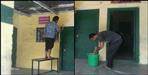 Quarantined youths are painting and cleaning the school at uttarkashi