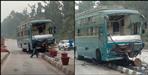 Bus collides with divider at Dehradun Lachhiwala toll plaza