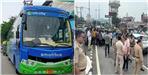 Two Policemen Crushed By Bus Female Inspector Dead and Constable Injured